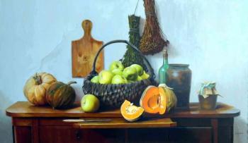Basket with apples. Veretelnikov Konstantin