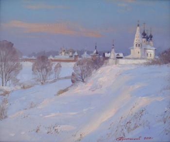Suzdal. Alexandrovsky on a winter evening. Plotnikov Alexander
