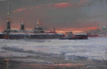 Solovev Alexey Sergeevich. River Neva.Peter&Paul Fortress