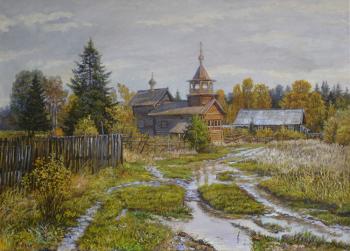 Village road to the temple. Panov Eduard