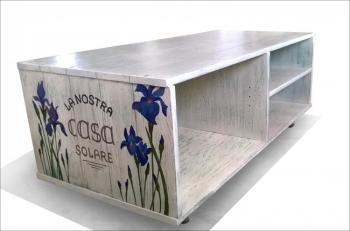Table "Irises" (Painted Furniture). Ivanova Ekaterina
