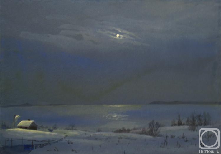 Tumanov Vadim. Full Moon on the Volga