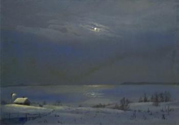 Full Moon on the Volga. Tumanov Vadim