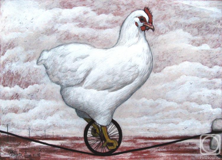 Fedorova Anna. White chicken