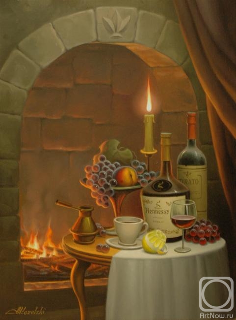 Kozelskiy Anatoliy. By the fireplace