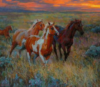 Wild, wild horses, we'll ride them some day. Volkov Sergey