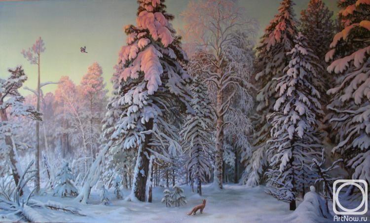 Mihajljukov Nikolay. Morning in the winter forest
