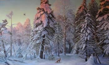Morning in the winter forest. Mihajljukov Nikolay