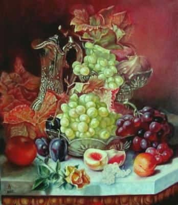 Still life with grapes. Dyachenko Alyena