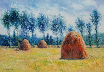 Haystacks at Giverny. Zhaldak Edward