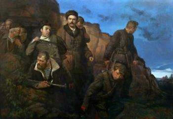 V. Molodtsov's detachment goes on a mission from the Odessa Catacombs