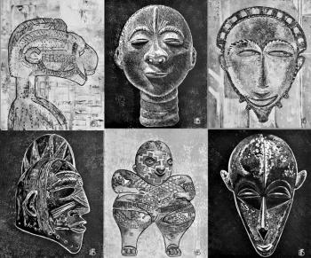 Faces of the ancestors (Mayas). Berezina Elena
