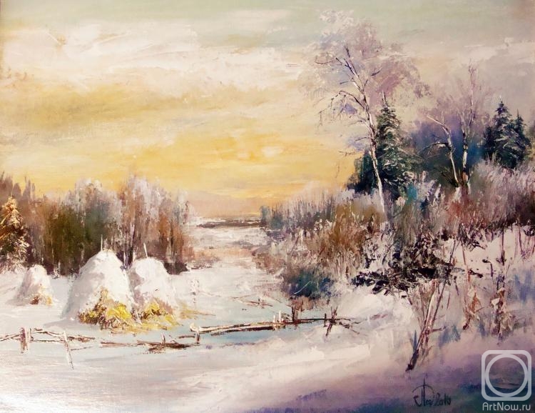 Lednev Alexsander. Winter landscape with Stozhkov