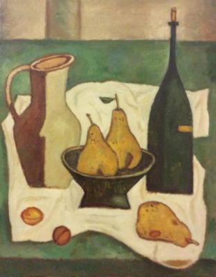 Wine and pears
