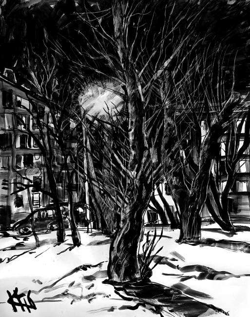 Karaceva Galina. Winter evening