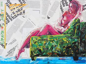The girl on the couch (Girl On The Sofa). Lipacheva Maria