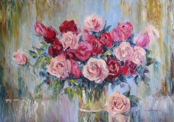 Roses on a rainy day. Kruglova Svetlana