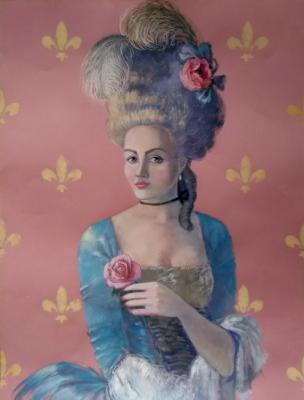 Rococo on pink (). Bekirova Natalia