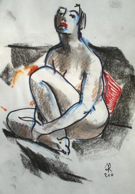 Legs crossed (sketch). Malutov Sergey