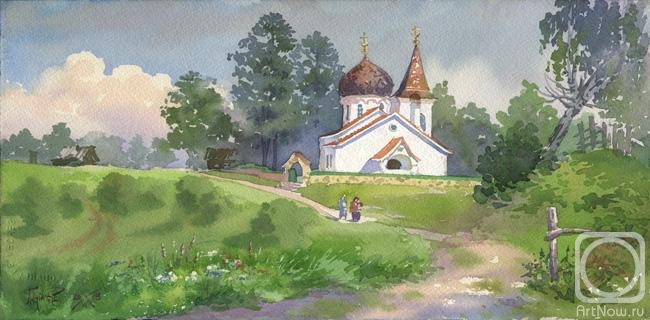 Pugachev Pavel. It's a good day. Church of the Life-Giving Trinity in the village of Byokhovo