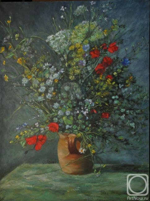 Vasileva Lyudmila. "Vasa vith Flowers"Auguste Renoir