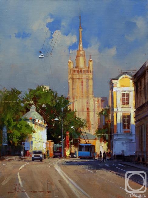 Shalaev Alexey. "Painted ocher sun summer day", Bolshaya Nikitskaya