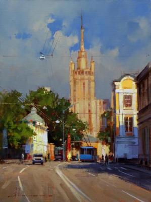 "Painted ocher sun summer day", Bolshaya Nikitskaya. Shalaev Alexey