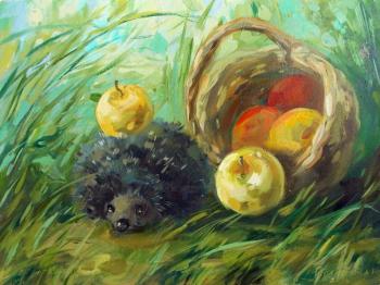 Hedgehog (Hedgehog With Apple). Gerasimova Natalia