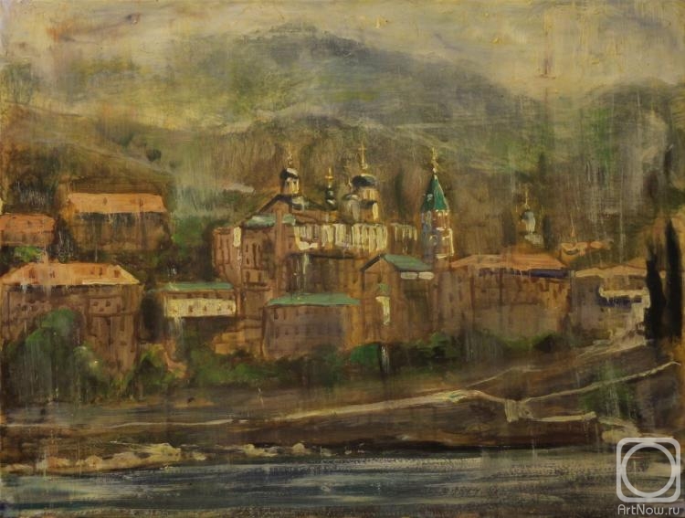 Rakhmatulin Roman. Panteleimon Monastery in sunny haze