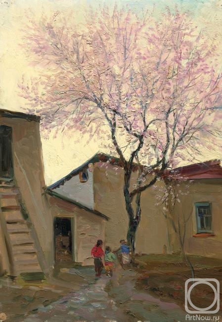 Petrov Vladimir. "In the backyard of the house in old Tashkent"