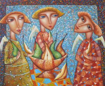 Angels with pears