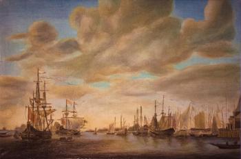 Arrival of William Oransky in Rotterdam (Simn de Vlieger copy) (Small Dutch Port). Zhukov Alexey