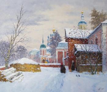 Winter in Sanaksar monastery. Alexandrovsky Alexander