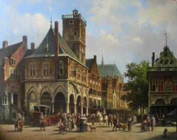 The Central Bank of Amsterdam, opened in 1609 in the old town hall building. Akulov Oleg