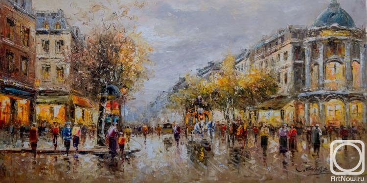 ������� ������ �� ������. ������ ��������. Les Grands Boulevards, et Theatre du Vaudeville (����� ������� ������� ��������)