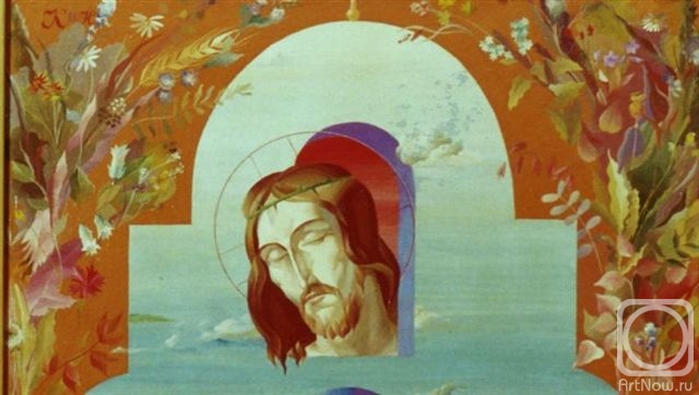 Kutkovoy Victor. Triptych "Prayer-&39;92" Central part "Az am Light to the world" (fragment)