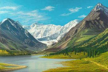 Altai. Lake Akkem. Mount Belukha (jikle). Koryagin Gennady