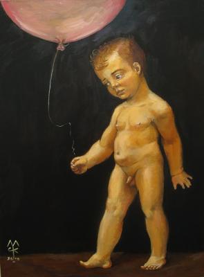 Baby with a ball. Malutov Sergey