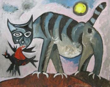 Grey cat of Picasso