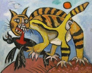 Yellow cat of Picasso. Ixygon Sergei
