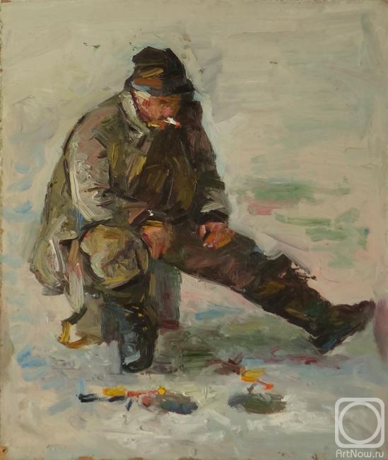 Zamaleev Talgat. Winter fishing (etude 4)