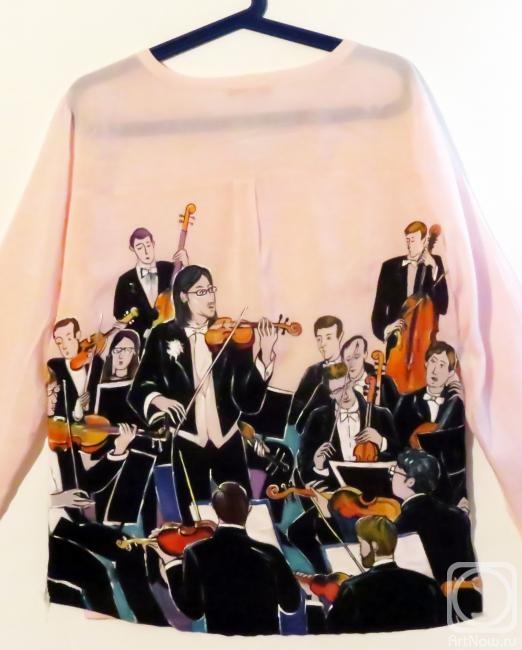 Filippova Ksenia. Blouse "Violinists" (view from the back)