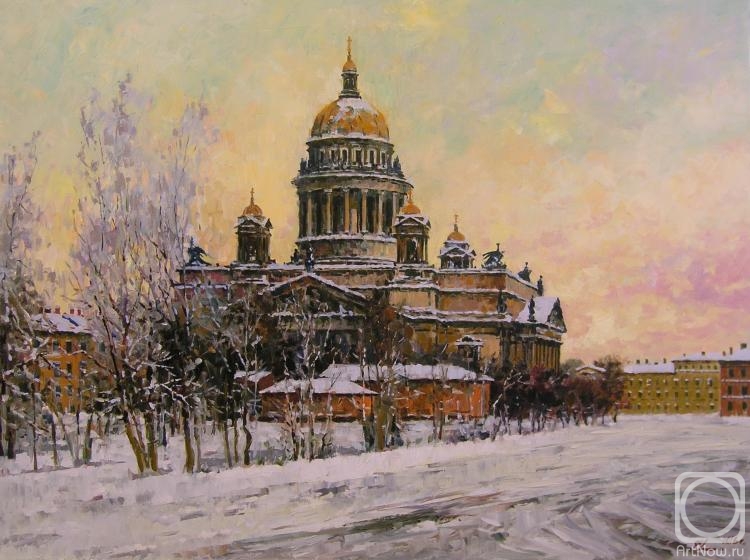 Malykh Evgeny. St.Isaak Cathedral in winter