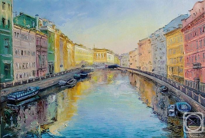Ostraya Elena. Reflection of the morning. Saint Petersburg. Washing