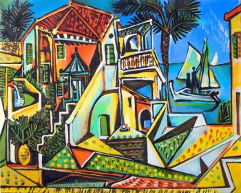 Mediterranean landscape (P. Picasso) (Landscape Mediterranean). Mescheriakov Pavel