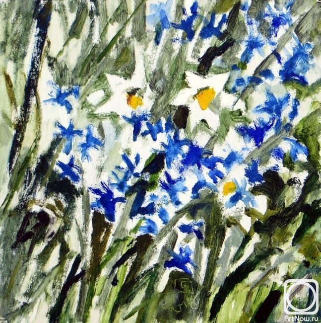Makeev Sergey. Daffodils and hyacinths. 2016