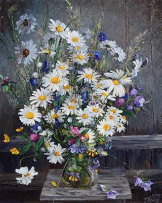 Bouquet with daisies. Krasovskaya Tatyana