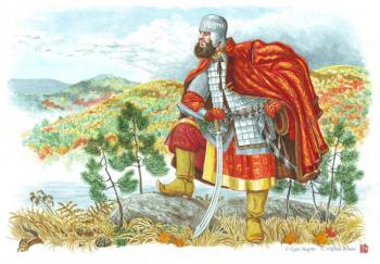 Erofey Khabarov, the famous Russian Explorer and conqueror of the Far East. Fomin Nikolay