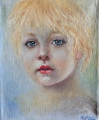 hildhood (Children S Oil Portrait). Lygina Lyudmila
