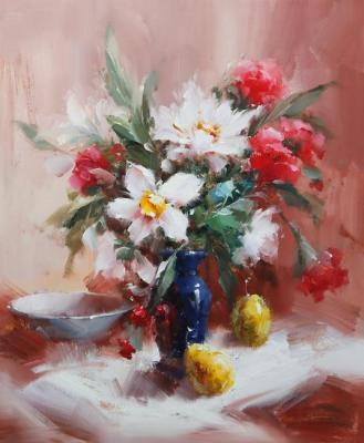 Bouquet with daffodils and carnations. Solovyov Vasily
